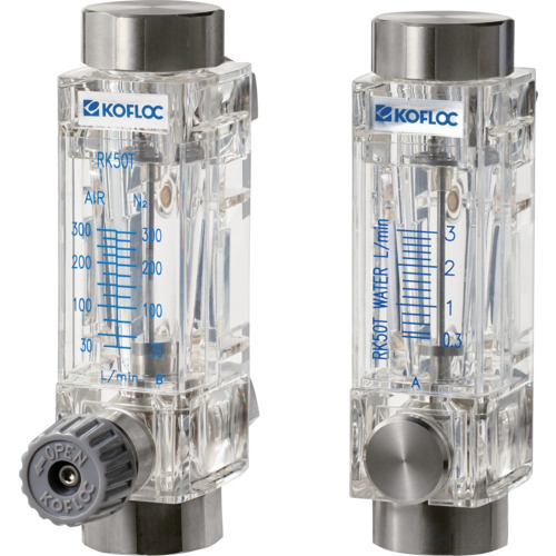kofloc树脂流量计用于大流量 RK50T-0-3/8-WATER-3L/MIN
