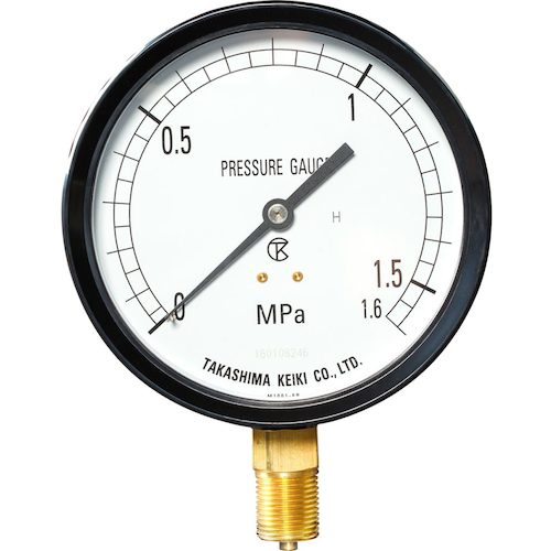 takashima塑料压力表（框架垂直类型，&phi;100）压力范围0.0-4 MPa R3/8 [1228140]
压力计 1228140