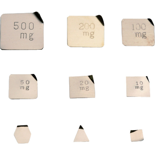 VIBRA M1PSB-200M：板状重量，参考重量类型（非磁性不锈钢）200mg M1级
多边形不锈钢重量M1 CLS M1PSB-200M