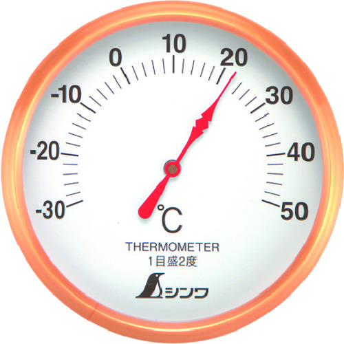 Shinwa温度计S-1圆形10厘米白色
温度计 72689