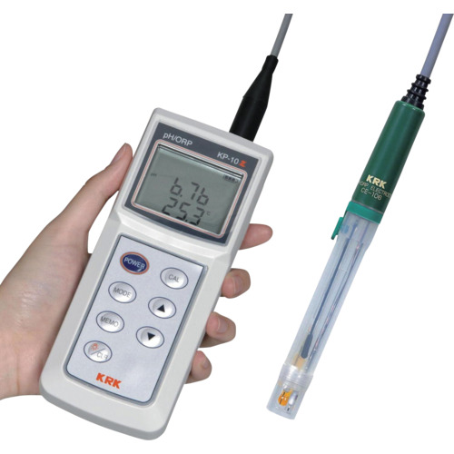 [停产] Kasahara Rika Kogyo氢离子浓度仪玻璃电极型pH/ORP仪表KP-10Z
氢离子浓度计 KP-10Z