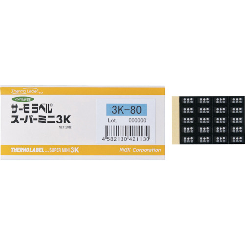 Nichio Giken Thermo标签超级迷 3点显示不可兑现性50度
Thermo标签Supermini 3K 3K-50