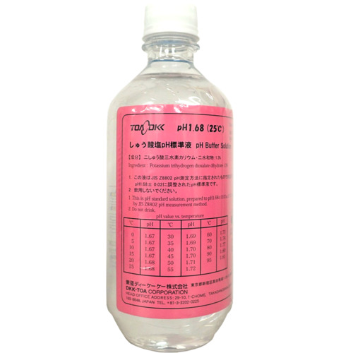 蟾蜍pH 1.68标准解决方案500ml瓶 143F194