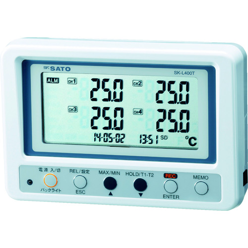SATO 4通道温度记录器SK-L400T（仅指示器）（8191-00）
数据记录器 SK-L400T