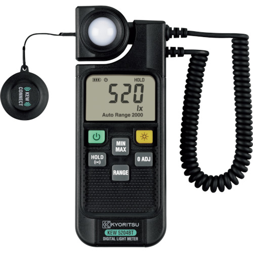 ＫＹＯＲＩＴＳＵ　デジタル照度计（Ｂｌｕｅｔｏｏｔｈ通信机能搭载）　
Lux Meter KEW5204BT