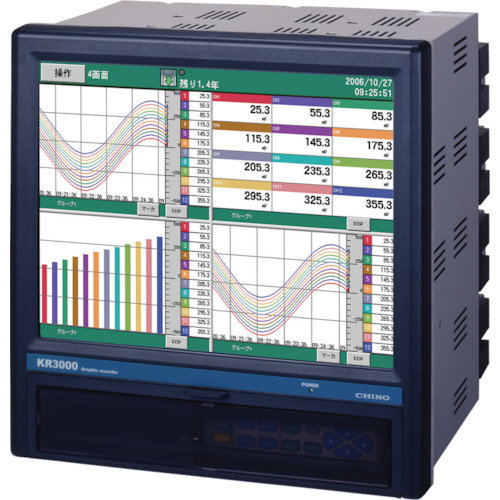 Chino KR3000系列图形录音机
图形记录器 KR3141-N0A
