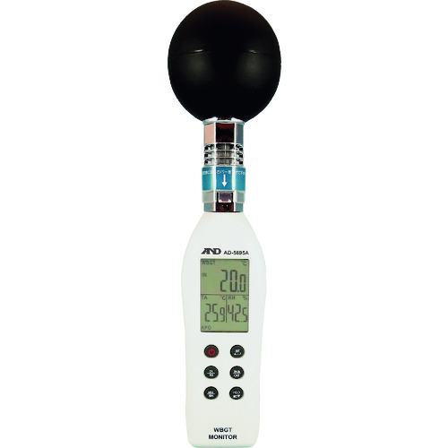         A＆D黑球形热中风指数监视器AD5695A
WBGT监视器 AD5695A