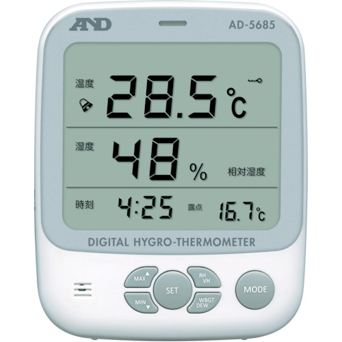 Ａ＆Ｄ　  温湿度计　ＡＤ５６８５　
Thermo-Hygrometer AD5685
