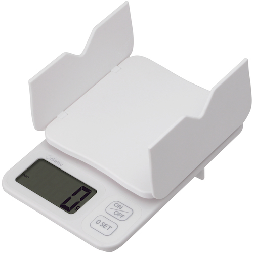[停产] Dretec数字规模&ldquo; Pacat Plus&rdquo; 2kg白色 KS-727WT