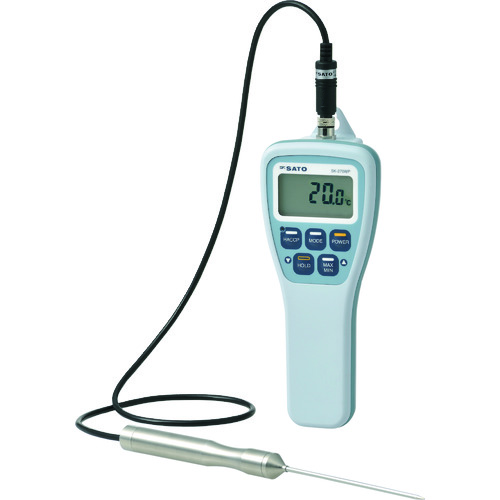佐藤　防水型食品用温度计ＳＫー２７０ＷＰ（标准センサ付）（８０７８－００）　
Thermometer SK-270WP