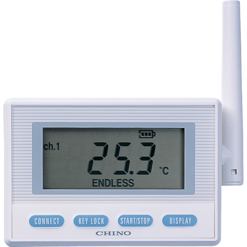 带有监视功能发射器内置热敏电阻型号的奇诺无线记录仪（交流电源）
记录器 MD8100-N00