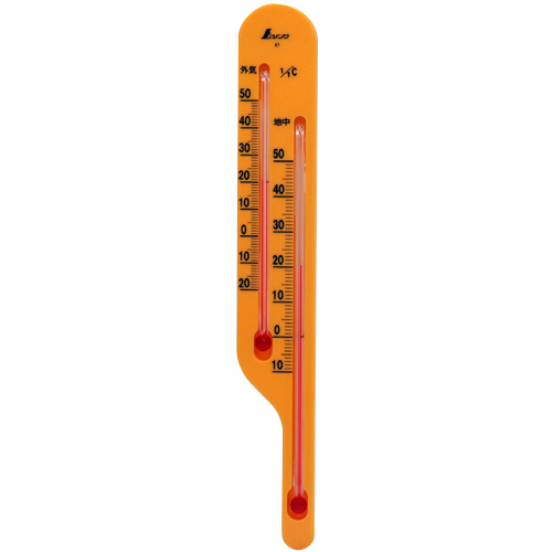 Shinwa温度计O-4黄色 72636