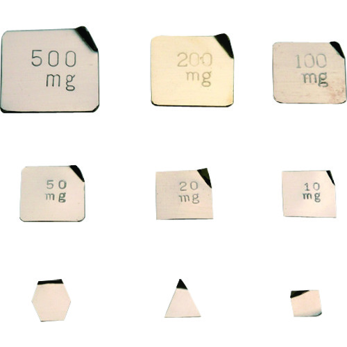 [停产] Vibra板状重量，标准重量类型（Nishi-Silver）500mg M2级
多边形德国银基本M2班 M2PGB-500M