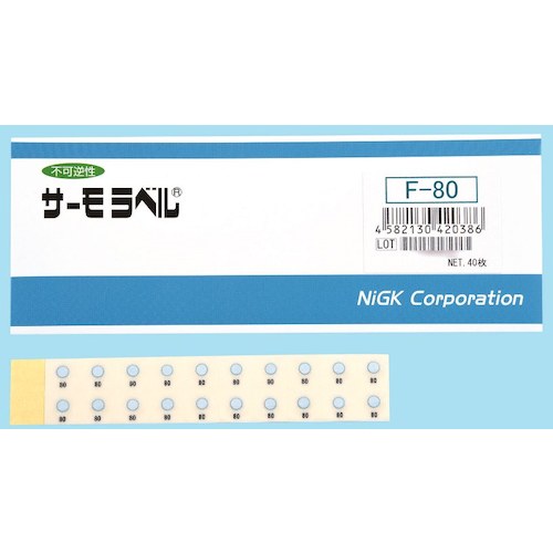 Nichio Giken- 1分热标签显示 /小型室外兼容类型不可逆的80度
热标签f F-80