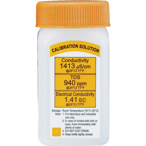 ＣＵＳＴＯＭ　防水型导电率计用校正液　
Standard Calibration liquid for the Conductivity Meter S-143