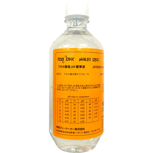 蟾蜍pH 4.01标准解决方案500ml瓶 143F191