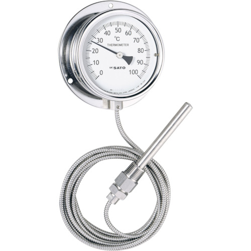 佐藤　隔测指示温度计　ＬＢ－１００Ｓ　０：３００℃　
Remote Sensing Dial Thermometer LB-100S-6
