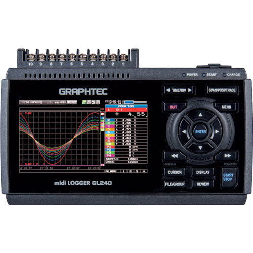 [中断] Yamato GraphTech Midi Logger GL240绝缘10通道方便的记录器SD插槽模型 GL240-SD