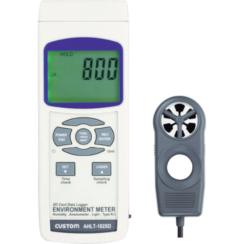 ＣＵＳＴＯＭ　多机能  测定器　
Multi Function Environ Mental Meter AHLT-102SD