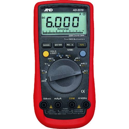 [中断] A＆D 6000计数数字万用表AD5519带有一般（ISO）校准（检查报告 +可追溯性系统）
多米 AD5519-00A00