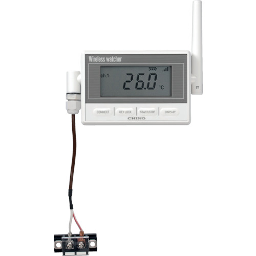 奇诺无线记录器接收器带有监视功能以太网连接发射机热电偶T
记录器 MD8113-T00