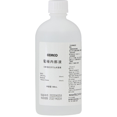 ＣＥＭＣＯ　ＫＣｌ溶液　３．３ｍｏｌ　５００ｍｌ KCL-L-500