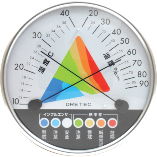 Dretec热程/流感警告温度和湿度计白色
热杂种计 O-311WT