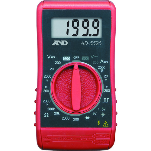 [停产] A＆D数字万用表通用型紧凑型52x95x26mm
数字万用表 AD5526