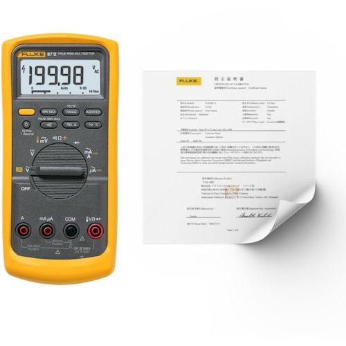 [停产] Fluke工业万用表87-5（真RMS）带有校准证书
Fluke-87-5报告 87-5+REPORT