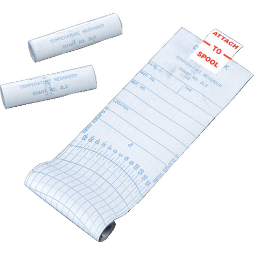 作为温度录音机18108图表纸（24张） 2-3571-11