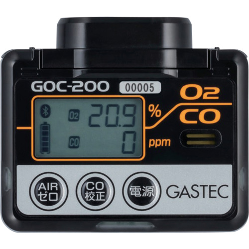 Gastec-附着的氧气和一氧化碳检测警报 GOC-200
