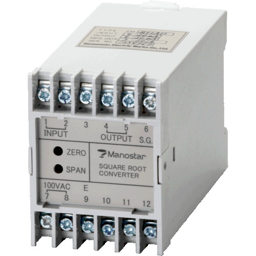 マノスター　开平演算器　ＥＭＲＴ１　１ＩＮＰＵＴ　数値　ＯＵＴ　４－２０ｍＡ　
Square Rroot Extraction EMRT1A11