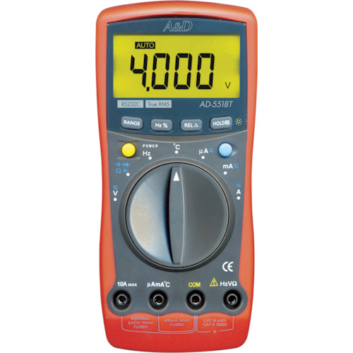 [中断] A＆D [停产] A＆D数字万用表
数字万用表 AD-5518T