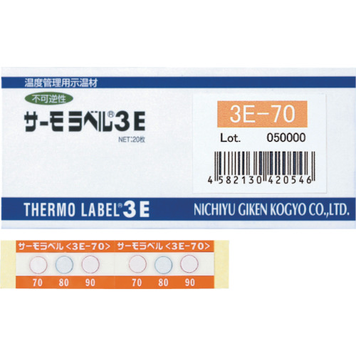 Nichiotsu Giken -3点热标签显示室外兼容类型不可逆的230度（每盒20张）
热标签3E 3E-230