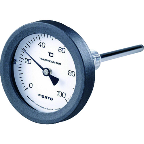 佐藤　バイメタル式温度计ＢＭ－Ｔ－７５Ｐ　０～５０℃　１５０Ｌ（２０８８－００）　
BM-T-75P Series Bimetal Thermometers(Stock-item) BM-T-75P-3