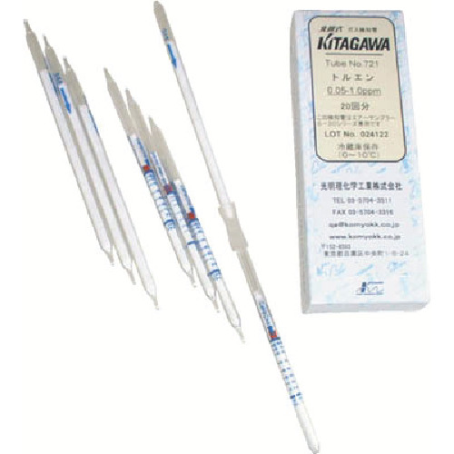 Komyo Rikake检测甲苯（10瓶）
燃气探测器管No. 721 for Tourene 721