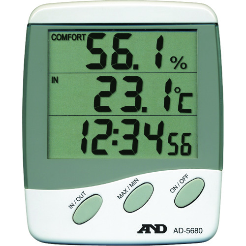 A＆D热层湿度计AD5680具有一般（ISO）校准（检查报告 +可追溯性系统图）
数字热杂尺 AD5680-00A00