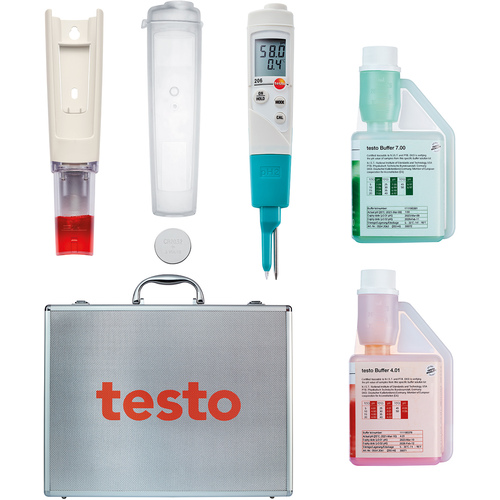 ＴＥＳＴＯ　ｐＨ计　ｔｅｓｔｏ　２０６－２セット　食品用电极一体型　
Testo 206 Ph2 - Starter Kit TESTO206-2SET