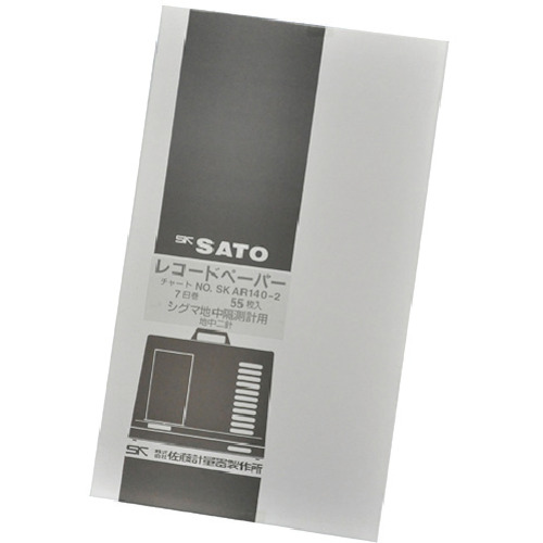 Sato记录纸Sigma 2类型的单 测量温度录音机7天卷2针（7202-62）
Sigma II遥控器的7天图2点热力计 7202-62