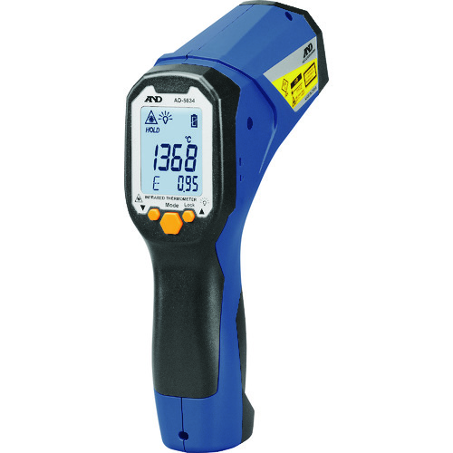A＆D红外辐射温度计AD5634带有一般（ISO）校准（检查报告 +可追溯性系统）
红外温度计 AD5634-00A00