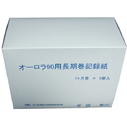 Sato录制纸1个月卷，用于Aurora 90（2和3类型的普通纸）（包括6卷）
1个月的图表（6卷/盒），用于Aurora 90-III热水图 7012-71