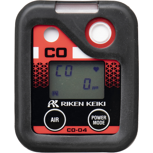 Riken个人安装的一氧化碳仪表Co-04（减少氢干扰）电池规格（带有可追溯性证书） CO-04C 00 X2000