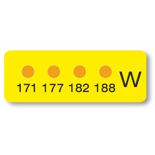 作为热标签不可逆的Mn-W 10张 3-8757-07