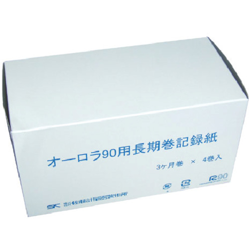 Sato记录纸3个月卷的Aurora 90（2和3类型的普通纸）（包括4卷）
3个月的图表（4卷/盒），用于Aurora 90-III热水图 7012-61