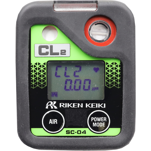 Riken个人安装的氯计SC-04，干电池规格（带有可追溯性证书） SC-04 10 X2000