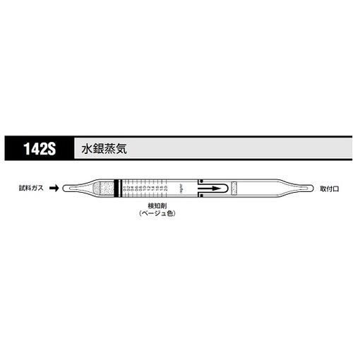 作为气体检测管汞蒸气142S（10件） 8-5353-20