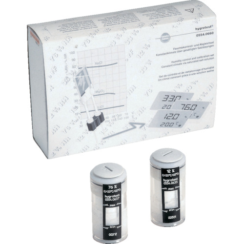 ＴＥＳＴＯ　湿度校正ポット（１１．３％ｒＨ、７５．３％ｒＨ）　（２Ｓ入）　
Control And Adjustment Set 0554 0660