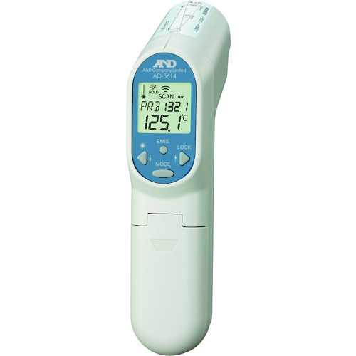 A＆D红外辐射温度计AD5614带有一般（ISO）校准（检查报告 +可追溯性系统）
红外温度计 AD5614-00A00