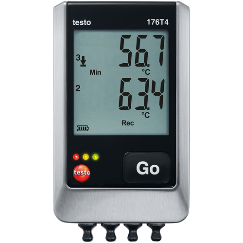 Testo温度数据记录仪，带有T/K/J热电偶（外部）4分
Testo 176 T4 TESTO176T4