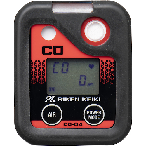 Riken亲自安装的一氧化碳仪表CO-04，干电池规格（带有可追溯性证书） CO-04 00 X2000